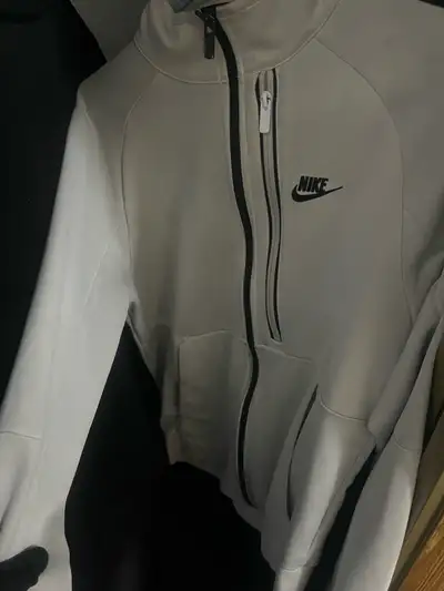 SALE* Nike Men's Size Small Track Zip Up - White - 9/10 , View more