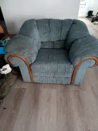 Blue living room chair