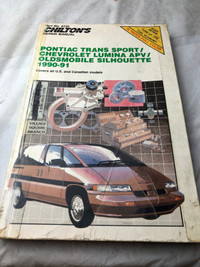 VINTAGE CHILTON 1990 -91 PONTIAC TRANSPORT/LUMINA MANUAL #m1315