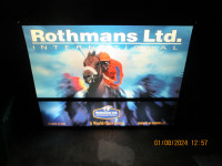 Rothmans International Horse Racing 1995 Lit  Advertising Sign
