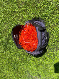 Two Full Size Adult Soccer Nets with Bags and Pegs