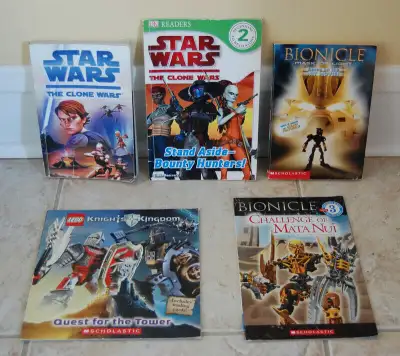 Kids Books Star Wars, Bionicle, LEGO (Lot of 7), View more