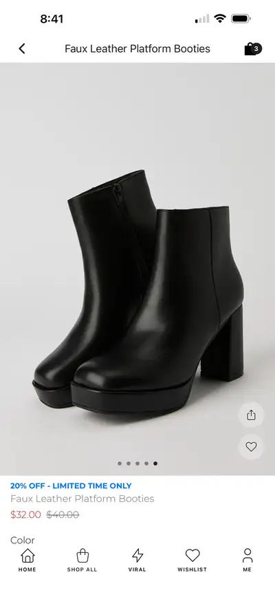 platform bootie , View more