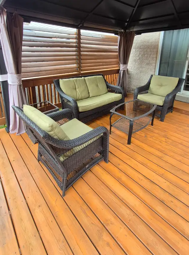 Outdoor wicker patio furniture set628632685529621213