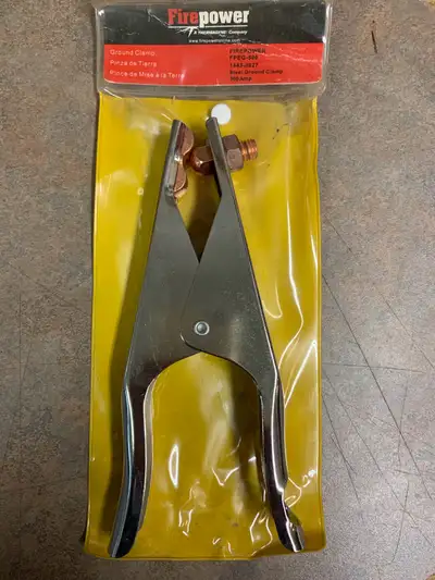 Brand new 500A Steel Ground Clamp. Firepower 1443-0027. Asking $20 each (2 available). Reply to this...