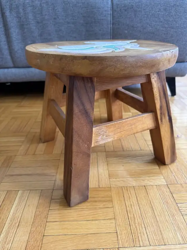 Hand-Carved Wooden Unicorn Stool in Chairs & Recliners in City of Toronto - Image 3