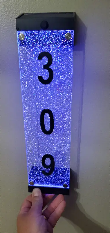 Solar House Number Acrylics Solar Address Sign, View more