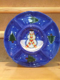 Christmas Themed Ceramic Serving Dish