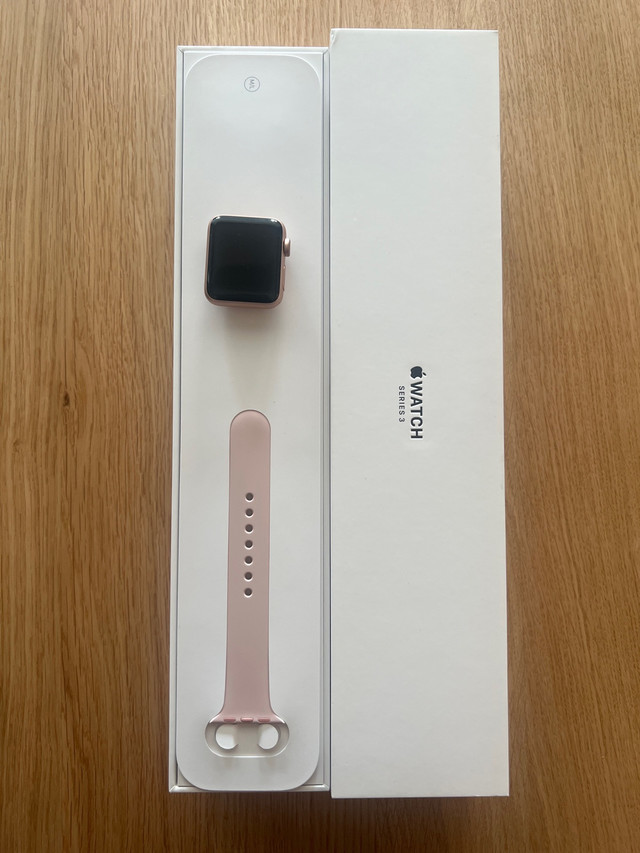 Apple Watch Series 3 and pink sand band for parts in General Electronics in Oshawa / Durham Region