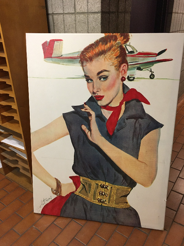 Coby Whitmore - 50's silkscreen on Canvas in Arts & Collectibles in London - Image 2