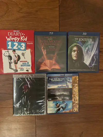 $18. Each blu-ray movie for sale. Brand, new sealed – Collectors edition Malun Blu-ray movie 3 movie...