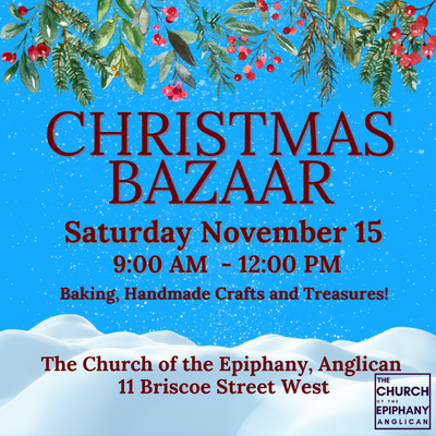 Handmade Crafts, Home Baking and Treasures! Everything you love about a traditional Christmas bazaar...
