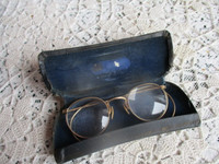 Vintage Gold Filled Eye Glasses with Case