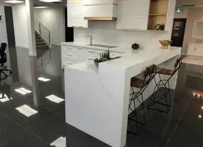 Quartz Countertops White Gold Veins , View more