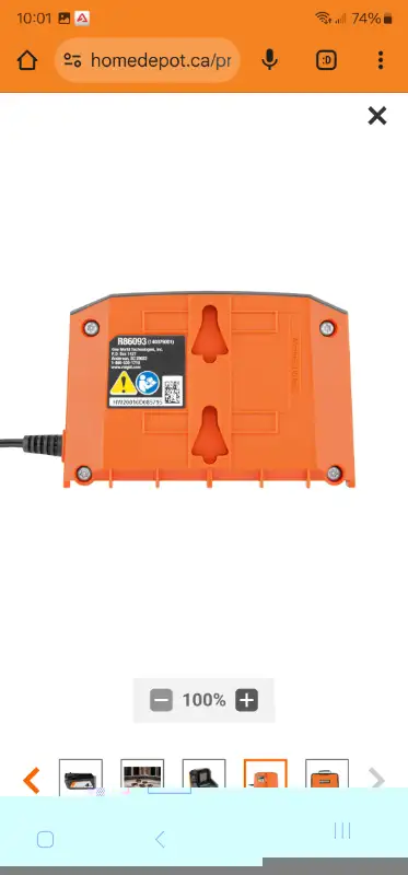 2 RIDGID 18V Lithium-Ion 4.0 Ah Batteries  W Charger & Bag Kit in Power Tools in Windsor Region - Image 8