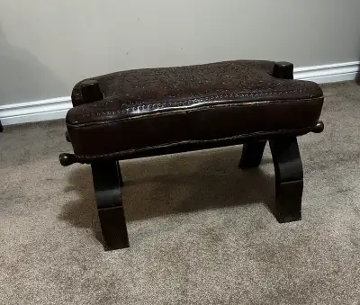 Brown   Leather Bench, View more