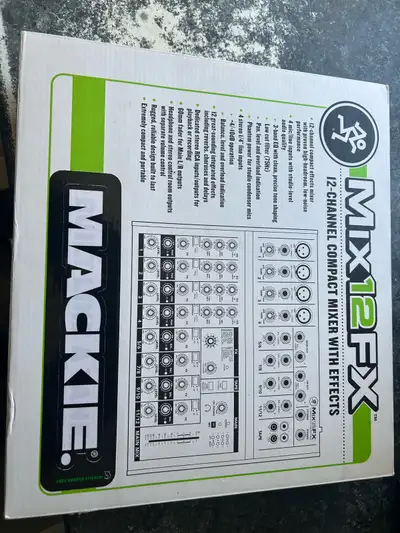 NEW MACKIE MIXER 12 ENTRY + SOUND EFFECTS ORIGINAL BOX & AC/DC, View more