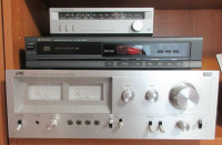 Tuner, disc player, amp