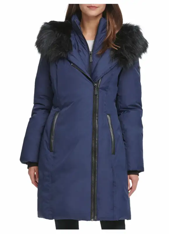 DKNY duvet manteau down parka puffer coat jacket aritzia zara in Women's - Tops & Outerwear in City of Montréal - Image 2