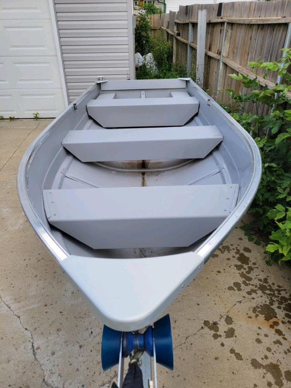 12' fishing boat, trailer, motor, seats, and life jackets Boat Parts