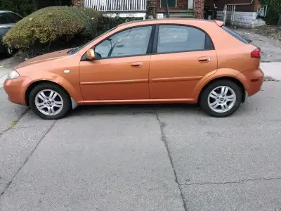 Chevy Optra hatchback with only 135,000 km and lightly driven. The car has never been in an accident...
