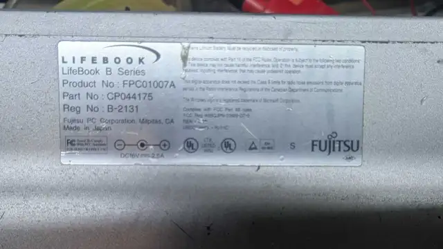Ordinateur FUJITSU B-2131 LifeBook in Laptops in West Island - Image 5