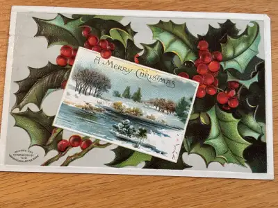 1907 Christmas Postcard, View more