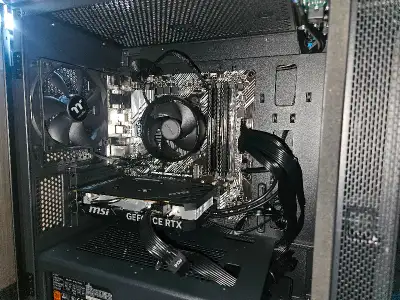 Brand new PC capable of gaming or work tasks. Clean Interior and cable management, room for hardware...