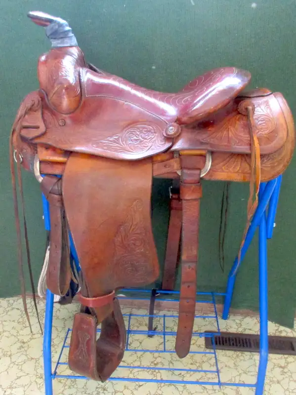 15.5" F. Eamor ROPE Saddle, nice! in Equestrian & Livestock Accessories in Dawson Creek - Image 9