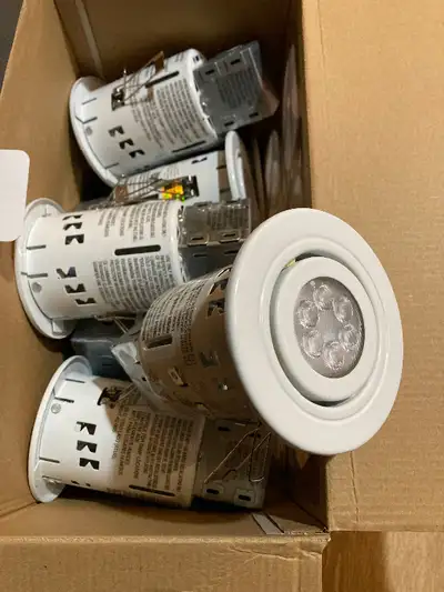 Brand new - Retro fit or for new build pot recessed led ceiling lights. You can fit them from outsid...