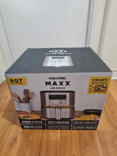 KALORIK MAXX Stainless Steel Digital Air Fryer Oven, 6 QT., View more