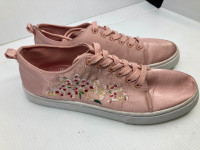 Souliers chaussures roses Ardène brodées  gr. 10 femme