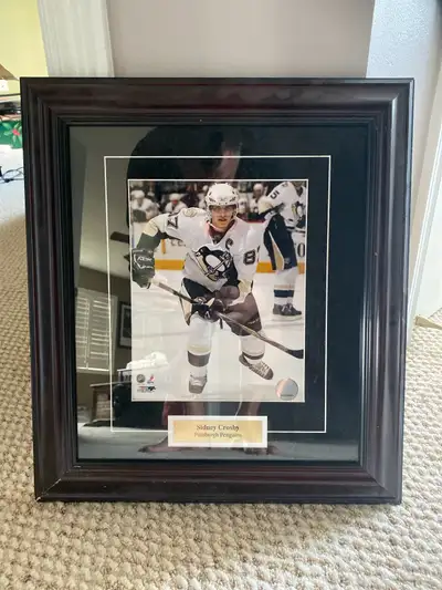 Brand new, professionally framed Sidney Crosby picture purchased through NHL.com