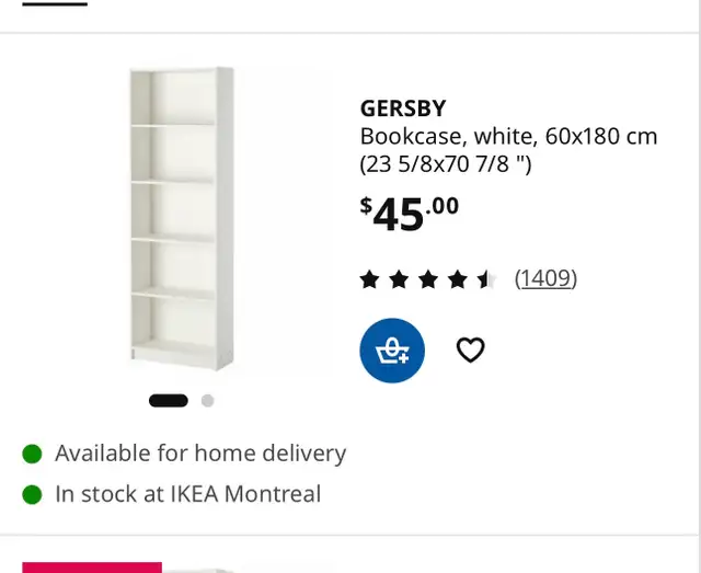  Ikea bookcase  in Bookcases & Shelving Units in Longueuil / South Shore - Image 4