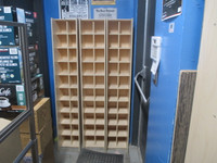 Set of 3 mailbox/compartmental shelf units