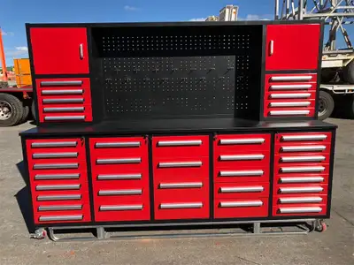 10FT Workbench Cabinet – 40 Drawers, Heavy-Duty Industrial, View more
