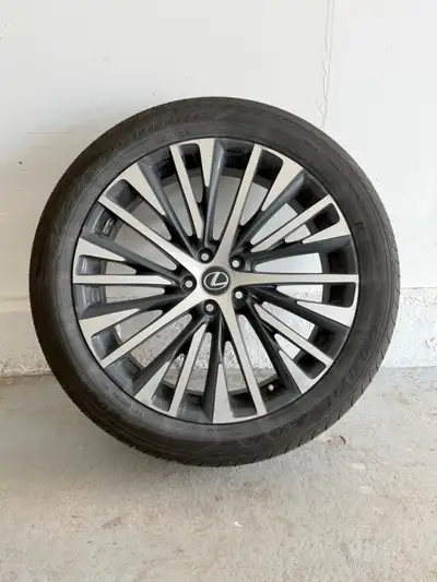4 x Lexus Wheels. Came on my 2023 Lexus RX350h. - 4 x Lexus 21" Rims - 4 x Goodyear Eagle Touring 23...