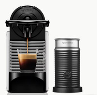 Nespresso pixie with aeroccino frother 