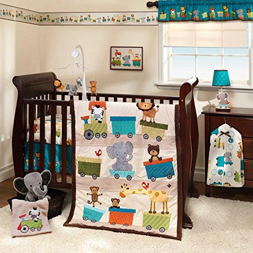 Crib Bedding Set (Lamb&Ivy) 4 Pieces(Great condition) in Cribs in Markham / York Region