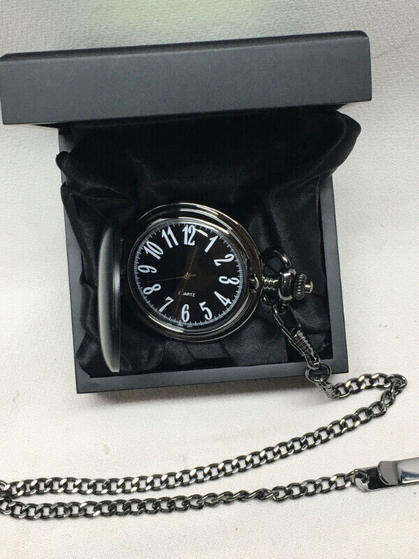Black Hunter Case Pocketwatch in Case in Jewellery & Watches in St. Catharines - Image 2
