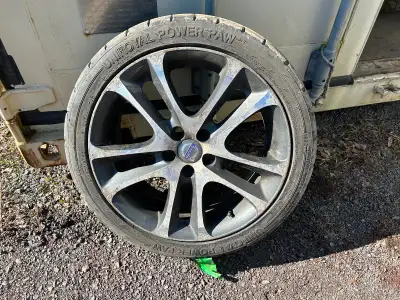 Uni royal Tiger Paws all season 215/45 R18 on Volvo original rims for sale. Asking $300.