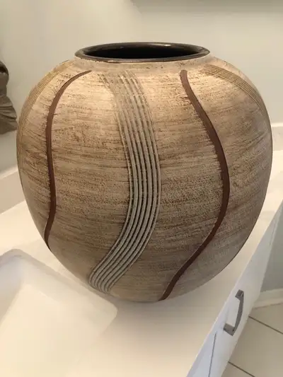 Large Mid Century West German Floor Vase made by Dumler & Breiden c. 1950's to 1960s. This is the la...