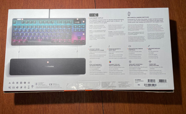 NEW!$192 SteelSeries Apex7TKL Backlit Mechanical Gaming Keyboard in Mice, Keyboards & Webcams in Markham / York Region - Image 3