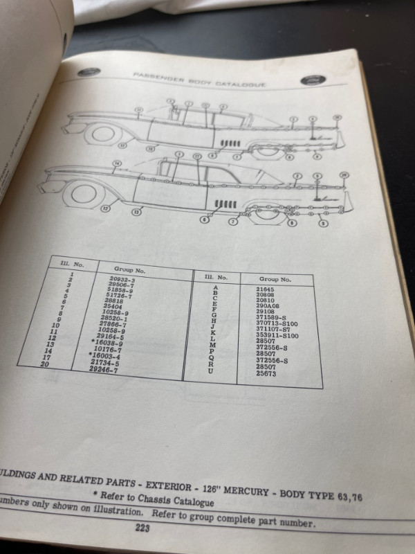 1960 FORD PASSENGER CAR BODY PARTS CATALOG #M1286 in Textbooks in Edmonton - Image 4