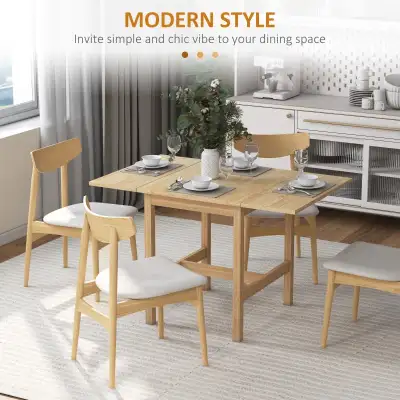 Solid Wood Kitchen Table, Farmhouse Drop Leaf Tables for Small, View more