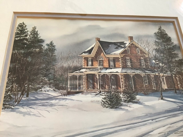 Vintage Print of a Winter Scene by Artist Trisha Romance in Arts & Collectibles in Belleville - Image 4