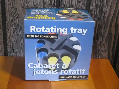 Cabaret à jetons rotatif incuant 200 jetons., View more