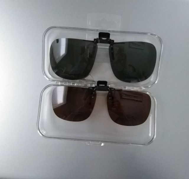 Polarized clip-Ons Sunglasses UV400 brand new $20 in Garage Sales in Markham / York Region
