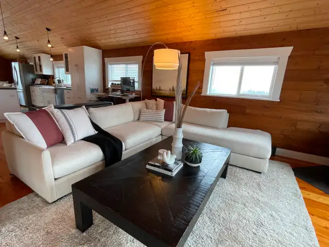 C&B Domino 3-piece L-shaped wedge sectional sofa w chaise lounge in Couches & Futons in Kamloops - Image 2