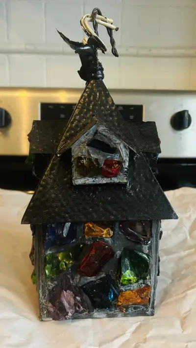 Unique glass mosaic lantern electric outdoor light   , View more